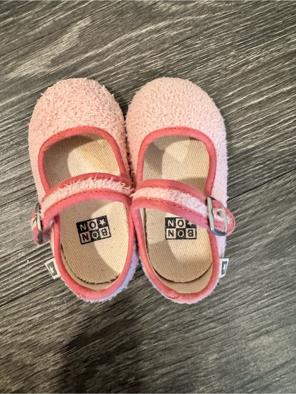 Bonton Pink Girls' Mary Jane Shoes